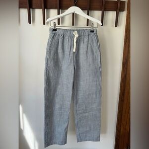 Hanna Andersson lightweight railroad stripe pull on pant - size 8Y